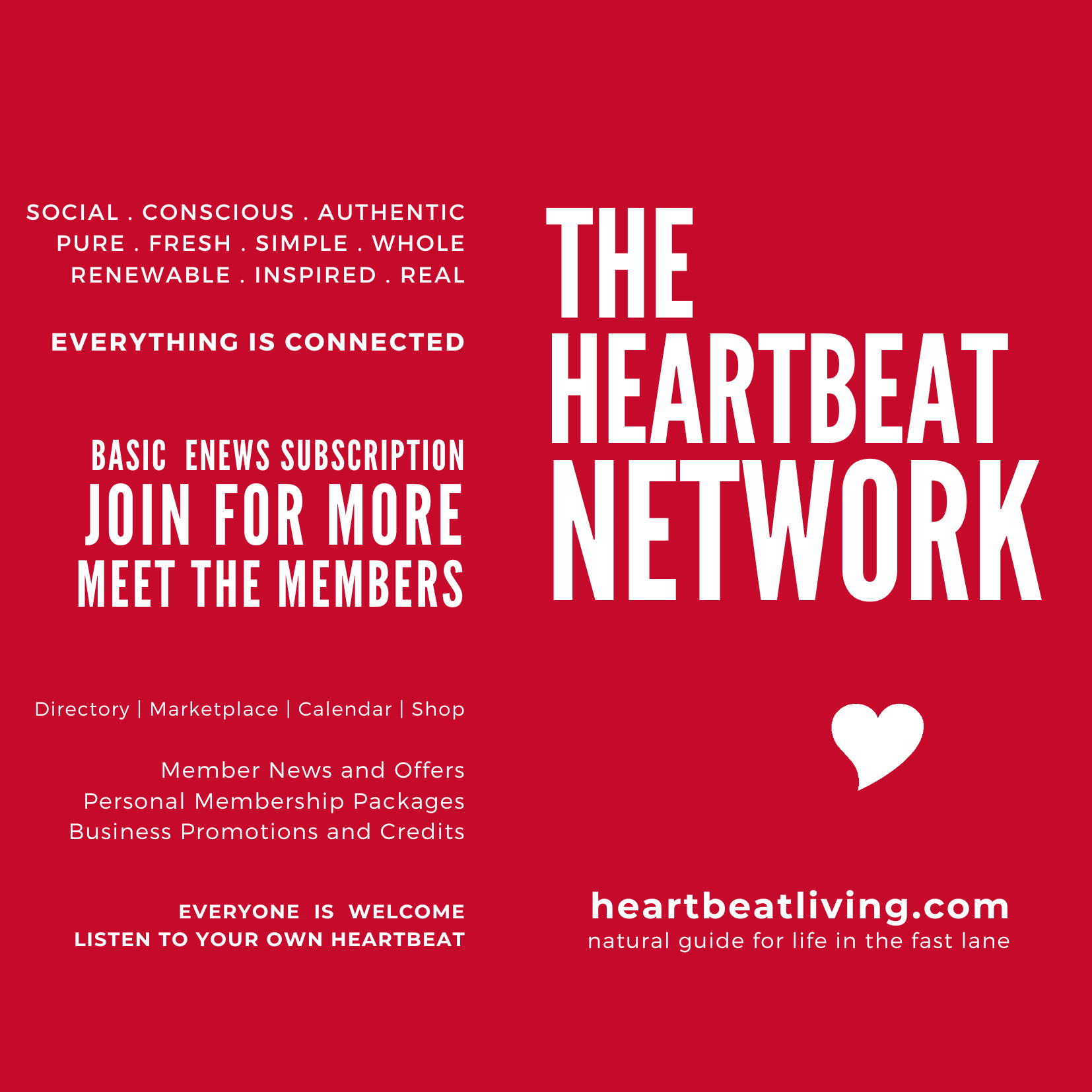 The heartbeat network -- listen to your own heartbeat